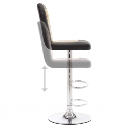 Fotel barowy, złoty, sztuczna skóra