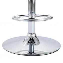 Krzesło barowe z podłokietnikami, czarne, sztuczna skóra