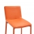 Krzesła barowe, 4 szt., pomarańczowe, sztuczna skóra