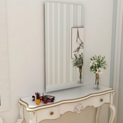 Lustro ścienne bez ramy, 140x60 cm, szkło