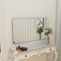 Lustro ścienne bez ramy, 140x60 cm, szkło