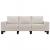 3-osobowa sofa, kremowa, tapicerowana tkaniną