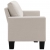 3-osobowa sofa, kremowa, tapicerowana tkaniną