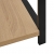 Mała, prosta półka na książki, czarno-dębowa, 33,5x39,6x79,7 cm