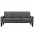3-osobowa sofa, szara, sztuczna skóra