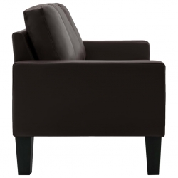 3-osobowa sofa, brązowa, sztuczna skóra