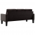 3-osobowa sofa, brązowa, sztuczna skóra
