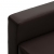 3-osobowa sofa, brązowa, sztuczna skóra