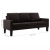 3-osobowa sofa, brązowa, sztuczna skóra