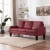 3-osobowa sofa, winna czerwień, sztuczna skóra