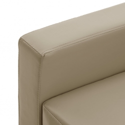 3-osobowa sofa, cappuccino, sztuczna skóra