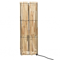 Lampa podłogowa, trzcina, 60 W, 52 cm, E27