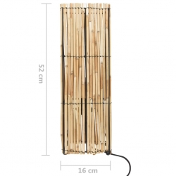 Lampa podłogowa, trzcina, 60 W, 52 cm, E27
