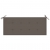 Ławka Batavia z poduszką taupe, 120 cm, lite drewno tekowe