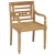 Krzesła Batavia, 4 szt., lite drewno tekowe