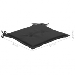 Krzesła Batavia z poduszkami, 6 szt., lite drewno tekowe