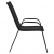 Sztaplowane krzesła ogrodowe, 4 szt., czarne tworzywo textilene