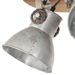Industrialna lampa wisząca, 25 W, srebrna, 42x27 cm, E27