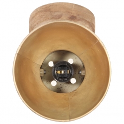 Industrialne lampy ścienne/sufitowe 2 szt. mosiądz 20x25 cm E27