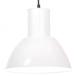 Lampa wisząca, 25 W, biała, okrągła, 28,5 cm, E27