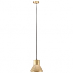 Lampa wisząca, 25 W, kolor mosiądzu, okrągła, 17 cm, E27