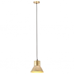 Lampa wisząca, 25 W, kolor mosiądzu, okrągła, 17 cm, E27
