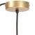 Lampa wisząca, 25 W, kolor mosiądzu, okrągła, 17 cm, E27