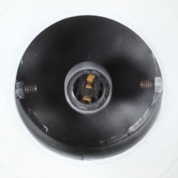 Industrialna lampa wisząca, 25 W, czarna, okrągła, 32 cm, E27