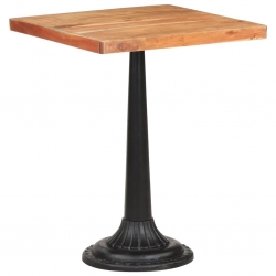 Stolik bistro, 60x60x76 cm, lite drewno akacjowe