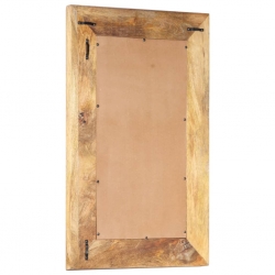 Lustro w ręcznie rzeźbionej ramie, 80x50x2,6 cm, drewno mango
