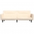 2-osobowa rozkładana kanapa kremowa, tapicerowana tkaniną
