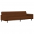 2- osobowa sofa rozkładana, brązowa, obita mikrofibrą