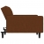 2- osobowa sofa rozkładana, brązowa, obita mikrofibrą