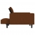 2- osobowa sofa rozkładana, brązowa, obita mikrofibrą