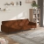 2- osobowa sofa rozkładana, brązowa, obita mikrofibrą