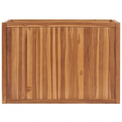 Podwyższona donica 100x50x70 cm, lite drewno tekowe