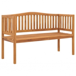 Ławka ogrodowa, 150 cm, lite drewno tekowe