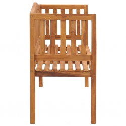 Ławka ogrodowa, 150 cm, lite drewno tekowe