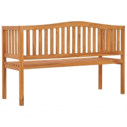 Ławka ogrodowa, 150 cm, lite drewno tekowe