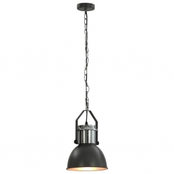 Lampy sufitowe, 2 szt., szare, okrągłe, E27