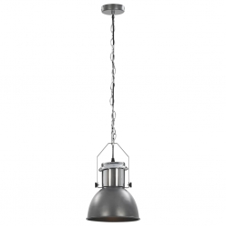 Lampy sufitowe, 2 szt., szare, okrągłe, E27