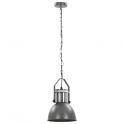 Lampy sufitowe, 2 szt., szare, okrągłe, E27