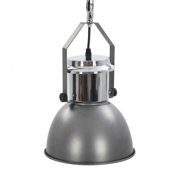 Lampy sufitowe, 2 szt., szare, okrągłe, E27