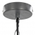 Lampy sufitowe, 2 szt., szare, okrągłe, E27