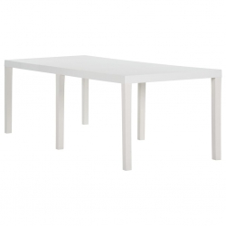 Stół ogrodowy, 220x90x72 cm, PP, biały