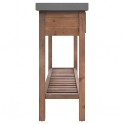 Stolik konsolowy, 110x35x80 cm, lite drewno jodłowe