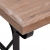 Stół jadalniany, 110x65x82 cm, lite drewno jodłowe i żelazo