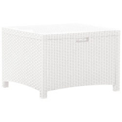 Skrzynia ogrodowa, 60x54x41 cm, biała, rattan PP