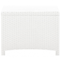 Skrzynia ogrodowa, 60x54x41 cm, biała, rattan PP
