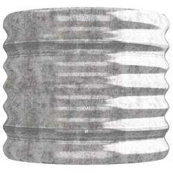 Donica ogrodowa, malowana proszkowo stal, 114x40x36 cm, srebrna